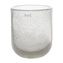 Skleněná váza DutZ, Vase Flower, výška 14 cm, průměr 12 cm, barva čiré bubliny
