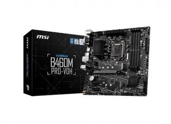 MSI MB Sc LGA1200 B460M PRO-VDH, Intel B460, 4xDDR4, 1xHDMI, 1xDVI, 1xVGA, mATX MSI MB Sc LGA1200 B460M PRO-VDH, Intel B460, 4xDDR4, 1xHDMI, 1xDVI, 1xVGA, mATX