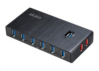 AKASA HUB USB Elite 10EX, USB 3.0, 10-port, 2 fast charging