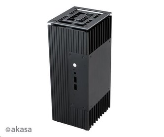 AKASA skriňa Turing, fanless case, čierna