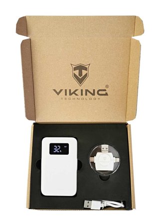 Viking dárková sada - power banka go10 + čtečka 4v1, bílá