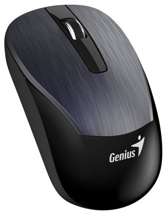 GENIUS myš GENIUS ECO-8015/ 1600 dpi/ dobíjacia/ bezdrôtová/ kovovo šedá