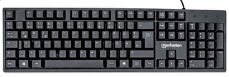 MANHATTAN Wired Keyboard, DE layout, black