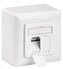 CAT 6a Class EA sieťová zásuvka na/pod omietku 2x RJ45