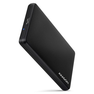 AXAGON EE25-SL, USB 3.2 Gen 1 - SATA 6G, 2.5\" SLIDE box, bezšroubkový, černý