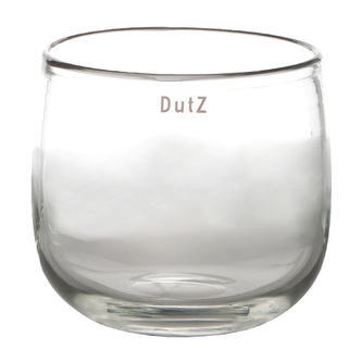 Skleněný květináč DutZ, Pot, výška 7 cm, průměr 10 cm, barva čirá
