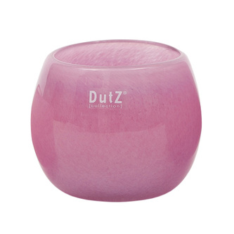 Skleněný květináč DutZ, Pot, výška 11 cm, průměr 13 cm, barva fuchsiová