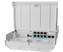MikroTik CSS610-1Gi-7R-2S+OUT reverzní PoE switch, 8x Gigabit, 2x SFP+, 1x PoE out, 7x PoE in, 56Gbps