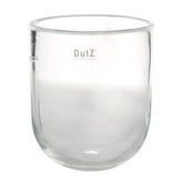 Skleněná váza DutZ, Vase Flower, výška 14 cm, průměr 12 cm, barva čirá