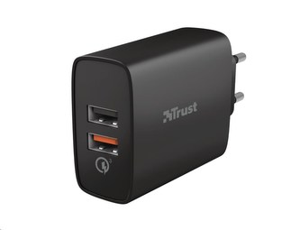 TRUST nabíječka Qmax 30W Ultra-Fast Dual USB Wall Charger with QC3.0
