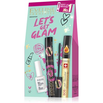 E. Let´s get Glam set (řasenka+sérum na řasy+výživa nehtů)