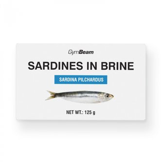 Sardinky ve vlastní šťávě - GymBeam - 125 g