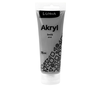 Farby akrylové 75ml, šedá LUMA