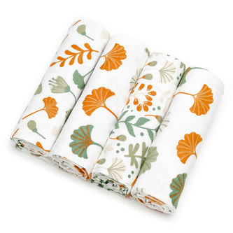 Látkové pleny, ginkgo leafs Látkové pleny, ginkgo leafs