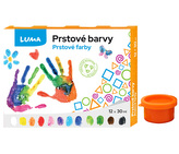 Farby prstové LUMA 12 farieb 30ml