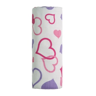 BIO Bambusová osuška, hearts / srdíčka BIO Bambusová osuška, hearts / srdíčka