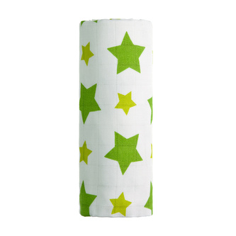 BIO Bambusová osuška, green stars / zelené hvězdičky BIO Bambusová osuška, green stars / zelené hvězdičky