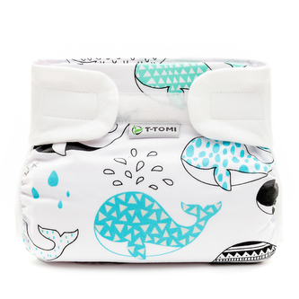 Ortopedické abdukční kalhotky - suchý zip, whales (3-6kg)