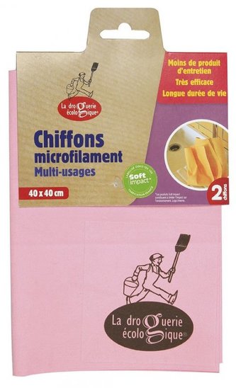 La Droguerie Ecologique by Ecodis Sada univerzálních hadříků z mikrovláken (2 ks)