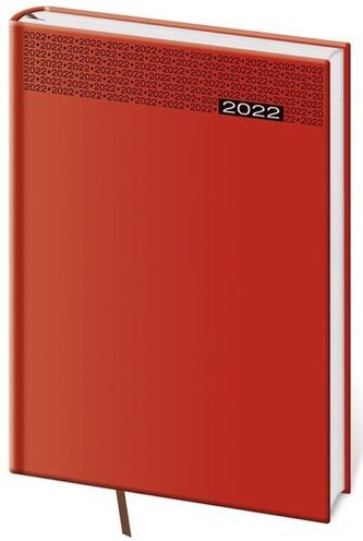 Diář 2022 denní A5 Gommato - červená