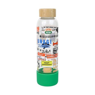 Skleněná láhev na pití Friends|Přátelé: Quotes - citáty (objem 500 ml)