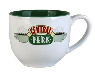 Keramický mini hrnek Friends|Přátelé: Central Perk (objem 180 ml) bílý