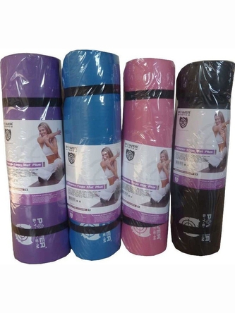 Power System - Cvičební podložka fitness Yoga Mat 4014 - purple fialová