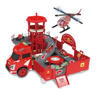 Hasičské auto rozložitelné na základnu se zvukem a světlem