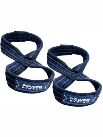 Power System - Lifting straps figure 8 trhačky 3405 - black-red černo červené Power System - Lifting straps figure 8 trhačky 3405 - black-red černo červené