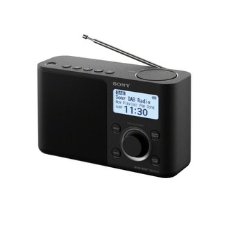 Sony XDR-S61D, přenosné digitální rádio DAB/DAB+ s LCD displayem, černá