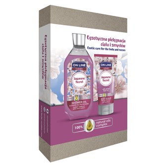 On line set Japanese Secret sprchový gel + tělový peeling