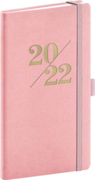 Kapesní diář Vivella Fun 2022, růžový