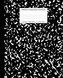Marbled Composition Notebook: Black Marble Wide Ruled Paper Subject Book