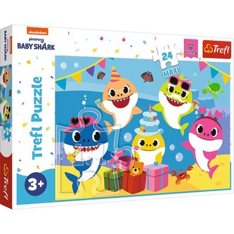 Puzzle: Baby Shark - Oslava / 24 dielikov MAXI