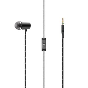 MARLEY Uplift 2.0 - Signature Black, sluchátka do uší s ovladačem a mikrofonem