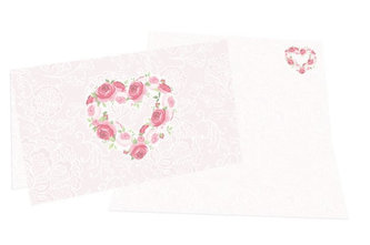 Přání A - Srdce s ornamenty /8,5x15cm