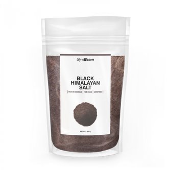 Černá Himalájská sůl - jemná - GymBeam - 500 g