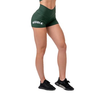 Dámské šortky Classic Hero High Waist Green - NEBBIA - Velikost M