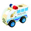 Drevené auto polícia