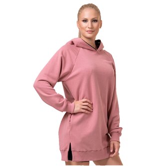 Dámská mikina Everyday Hero Long Old Rose - NEBBIA - Velikost L