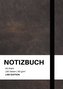 Notizbuch A5 liniert - 100 Seiten 90g/m² - Soft Cover schwarz - Papier aus verantwortungsvoller Forstwirtschaft
