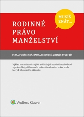 Musíš znát... Rodinné právo Manželství