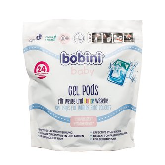BOBINI dětské gelové kapsle na praní 24 ks