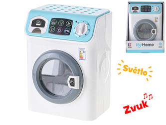 Práčka 23x16cm na batérie so svetlom a zvukom v krabičke