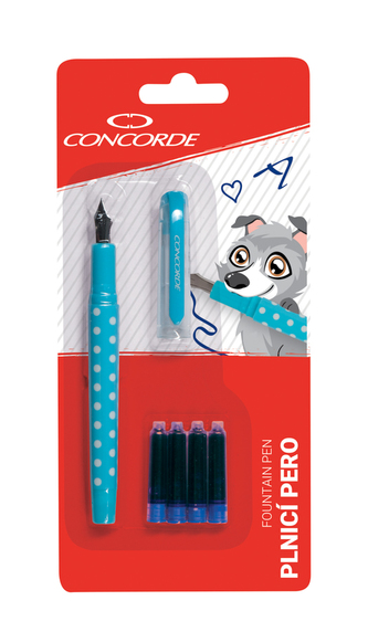 Plniace pero CONCORDE Punto, blister, asort