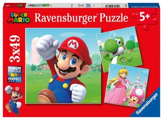 Ravensburger Puzzle - Super Mario 3x49 dielikov