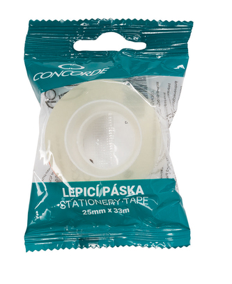 Lepicí páska CONCORDE 25mm x 33m, transparentní