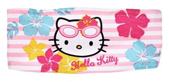 ČELENKA HELLO KITTY - velikost růžová - proužek