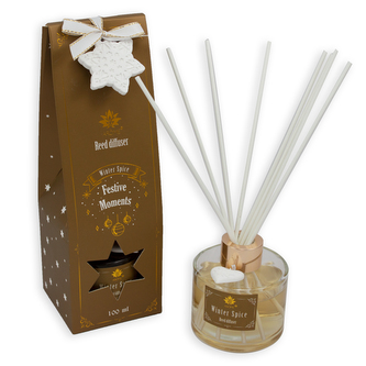 Difuzér 100 ml s tyčinkami, Pine and Poinsettia