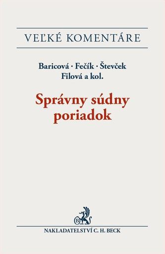 Správny súdny poriadok. Komentár
